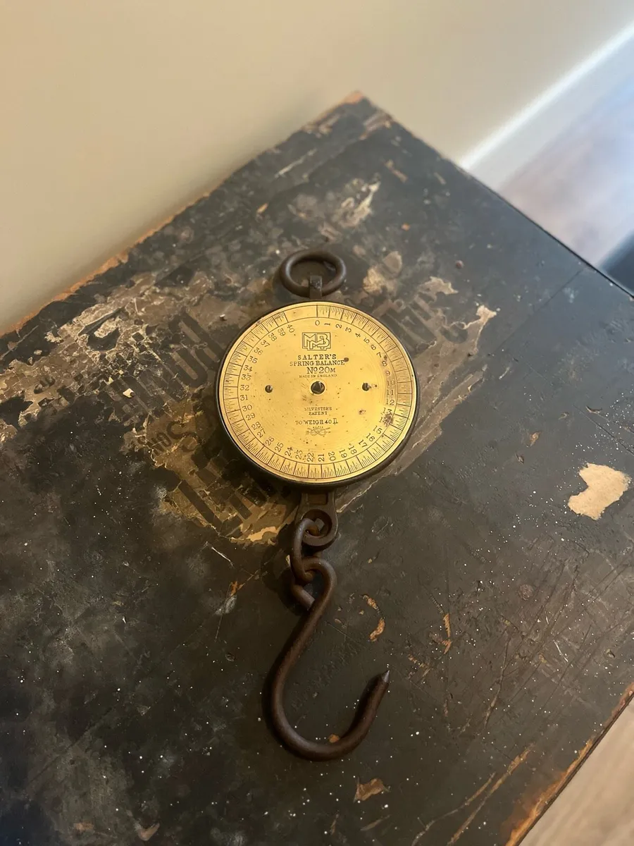 Antique Salter Hanging Scales - Image 1