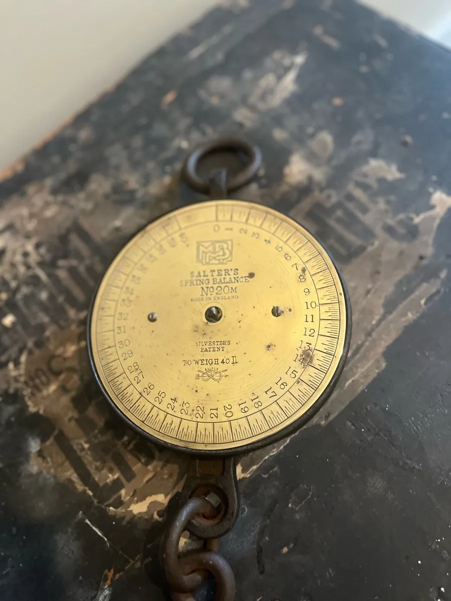 Antique Salter Hanging Scales - Image 3