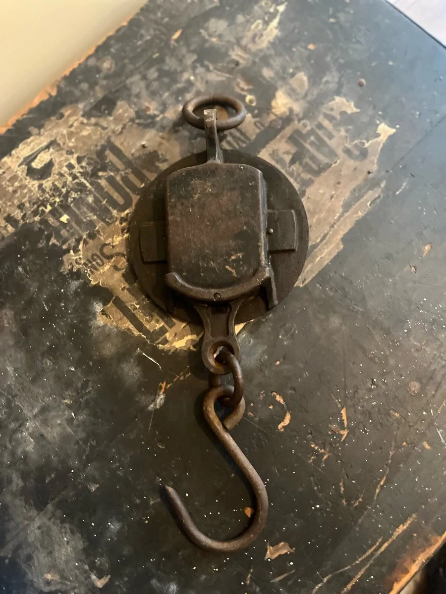 Antique Salter Hanging Scales - Image 4