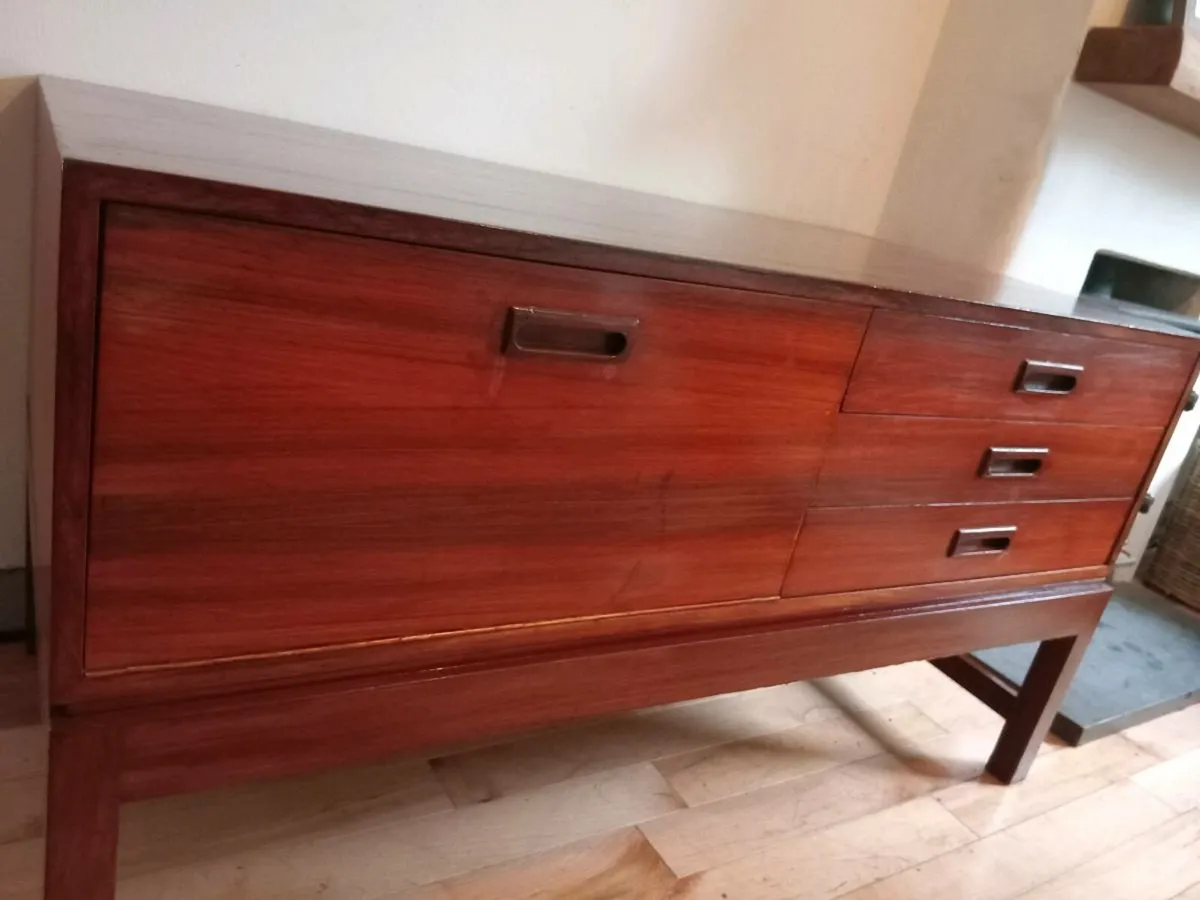 mid century teak sideboard alfred cox 1985 - Image 2
