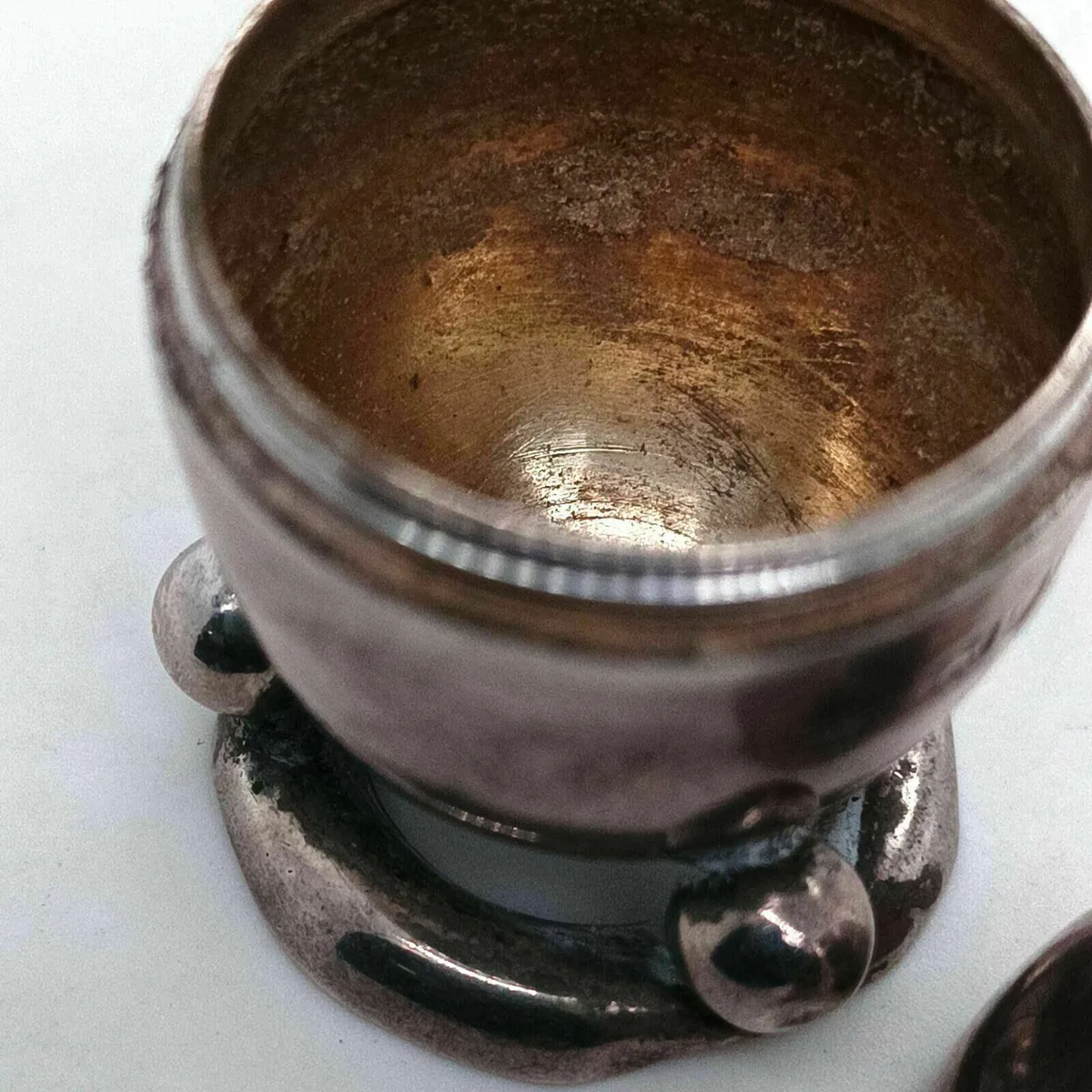 Antique Silver Salt / Pepper Shaker - Image 4
