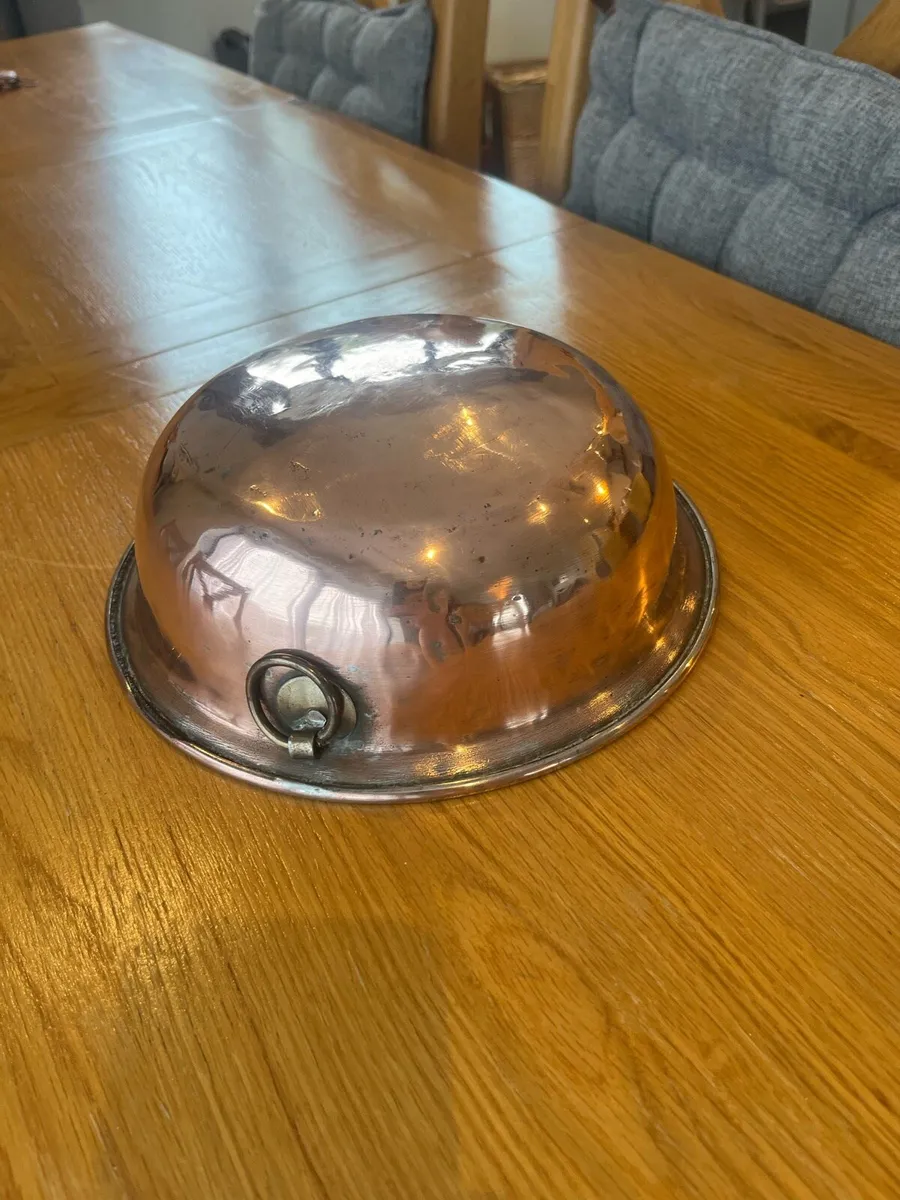 Antique Copper Bowl - Image 3