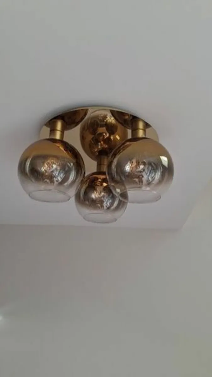 Flush Glass Ceiling Light - Image 1