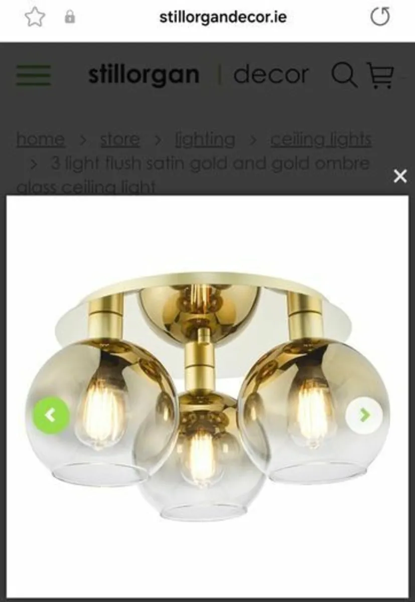Flush Glass Ceiling Light - Image 2