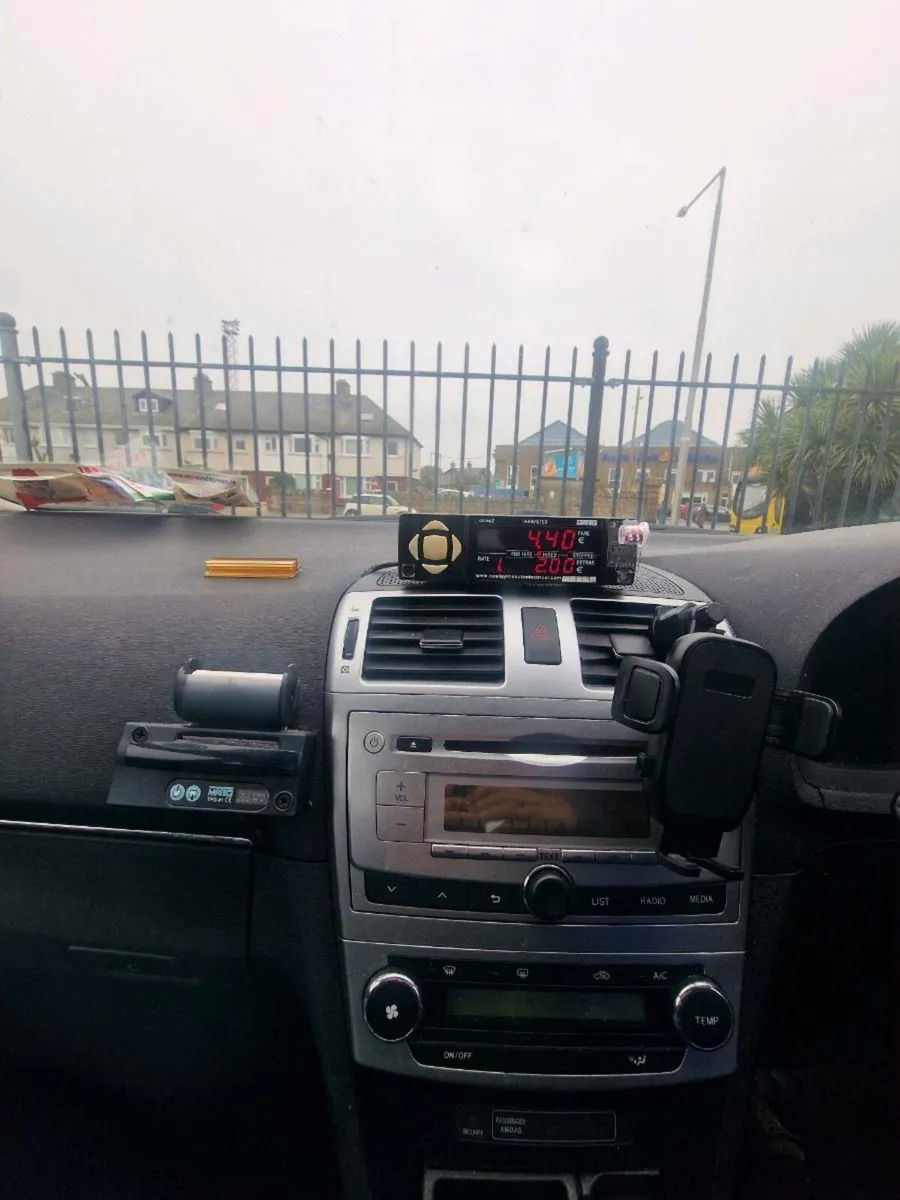 Taxi meter and sign