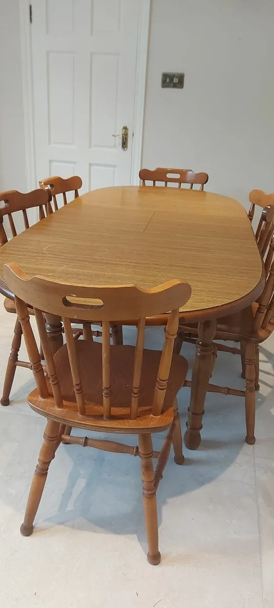 Extending Table and 6 Chairs - Image 1