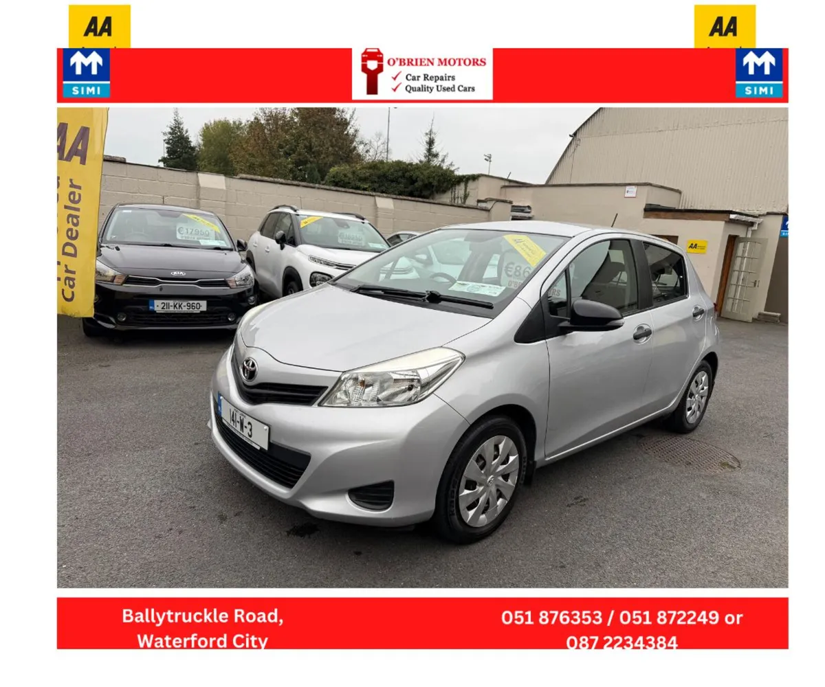 2014 Toyota Yaris,  1 Litre, Silver, 5 Door H/Back - Image 4