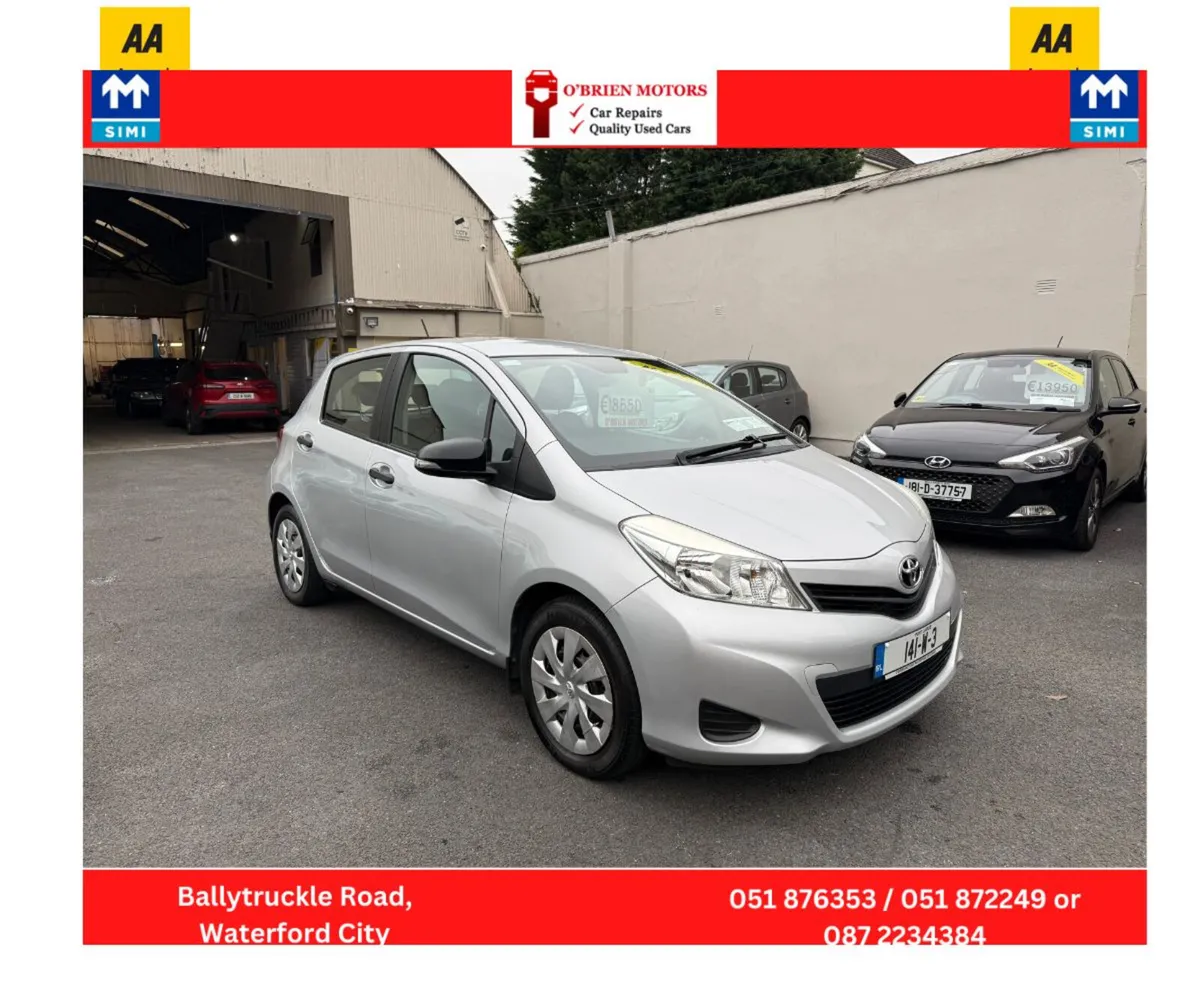 2014 Toyota Yaris,  1 Litre, Silver, 5 Door H/Back - Image 3