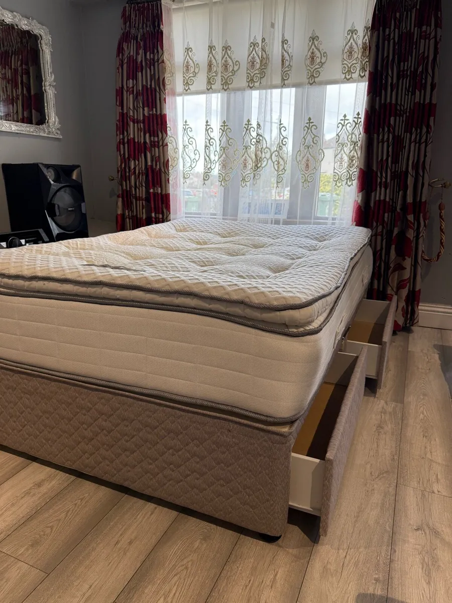 Double Bed and Mattress - Image 1
