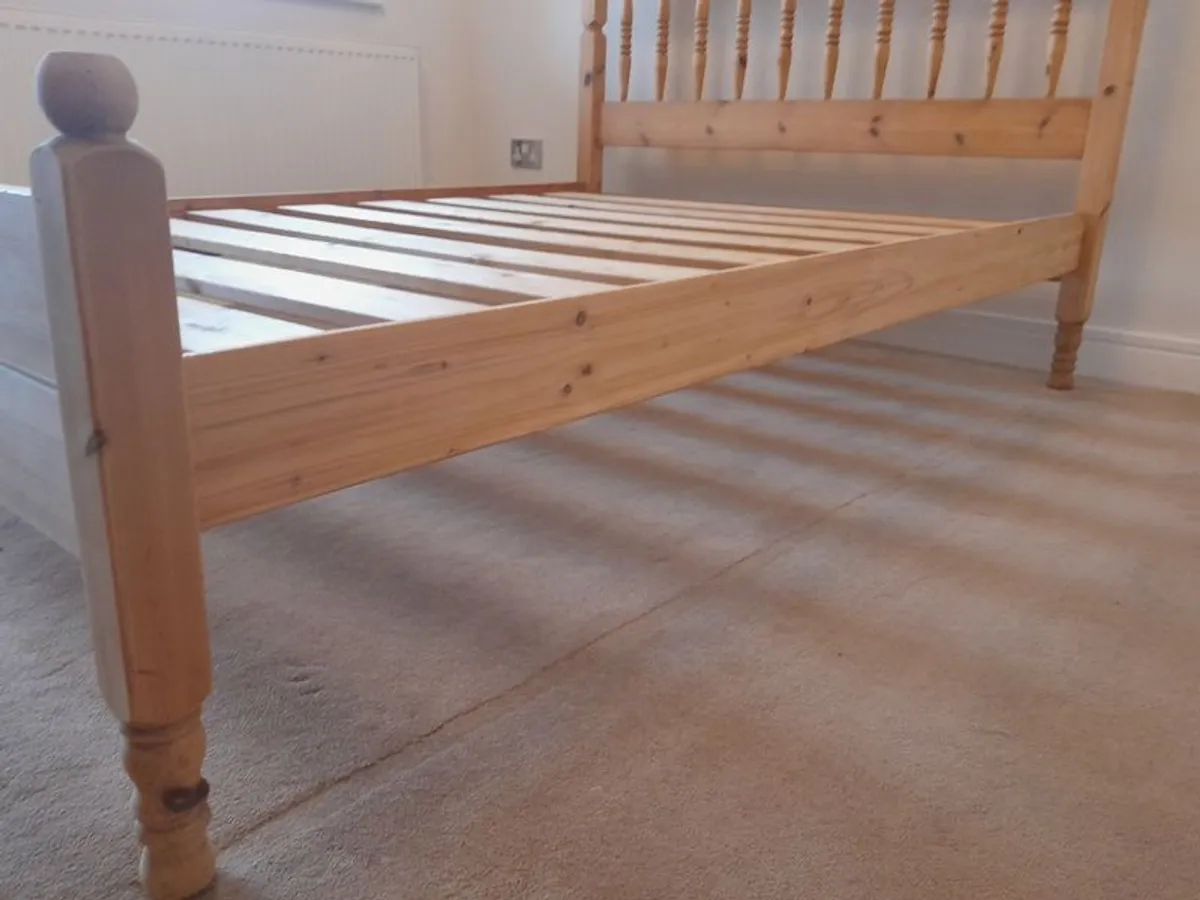 Irish-Made Solid Pine Double Bed Frame - Image 3