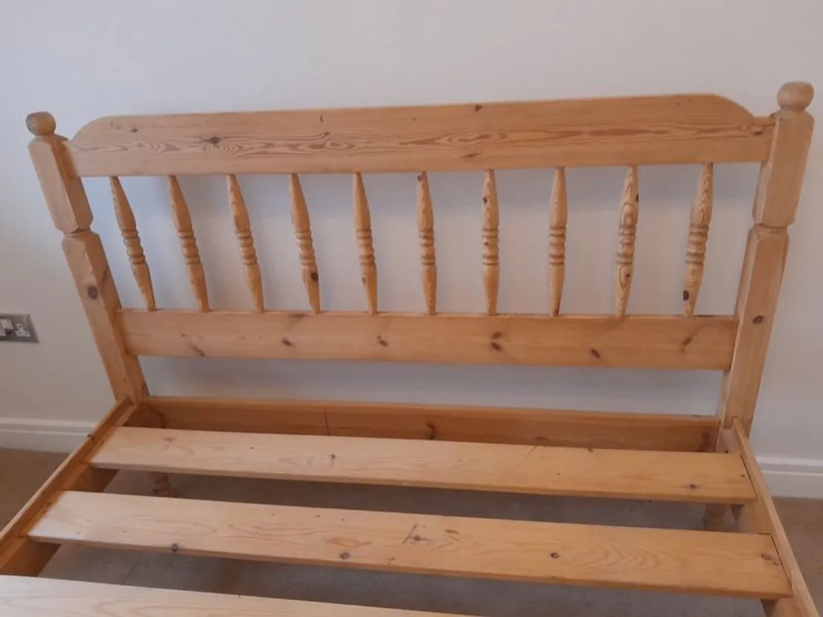 Irish-Made Solid Pine Double Bed Frame - Image 4