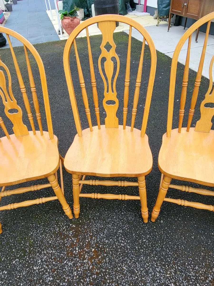 Four very Good Kitchen chairs - Image 2