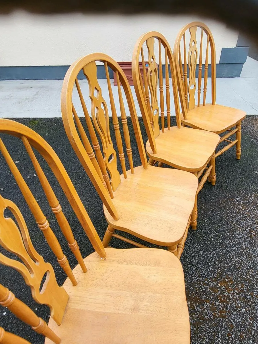 Four very Good Kitchen chairs - Image 4