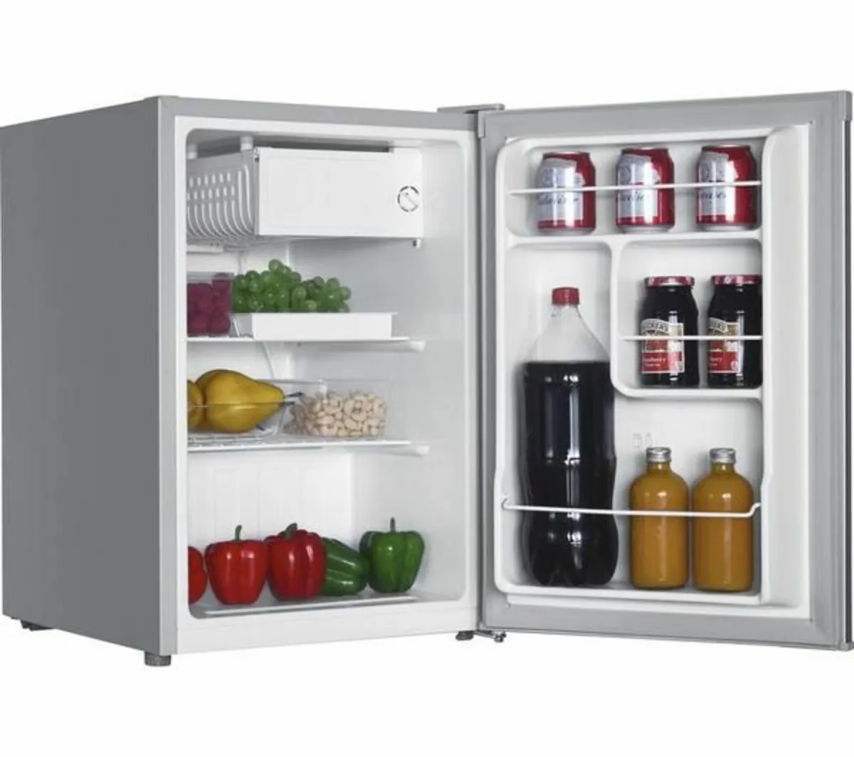 LOGIK LTT68S23 Mini Fridge - Silver - Image 2