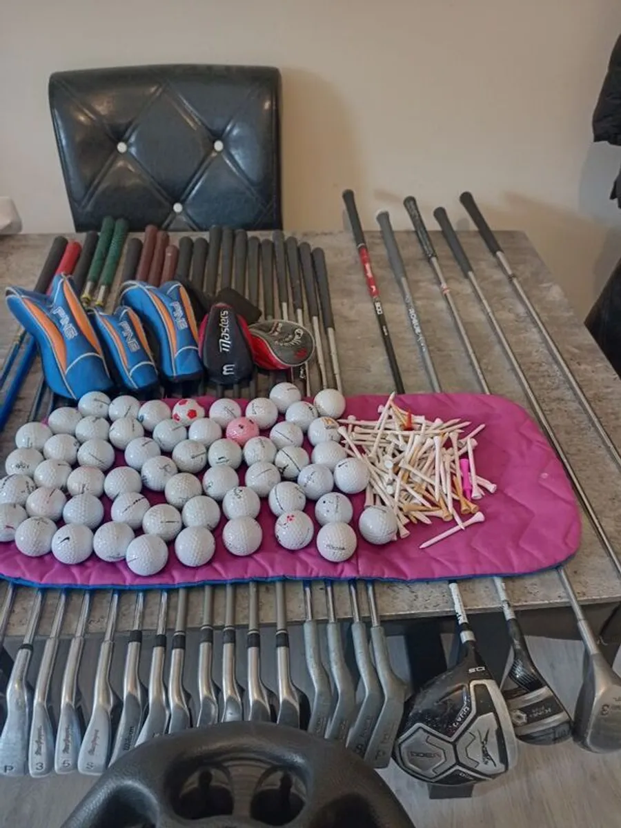 A selection of golf clubs bag and Golf balls - Image 3