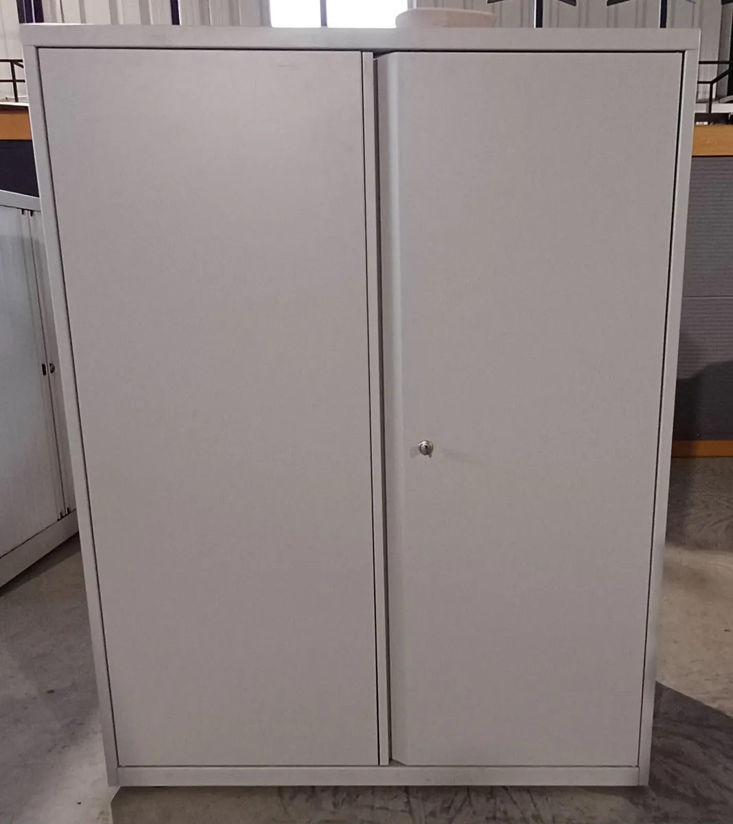 1.3m Steel Two Door Cabinet - Image 1