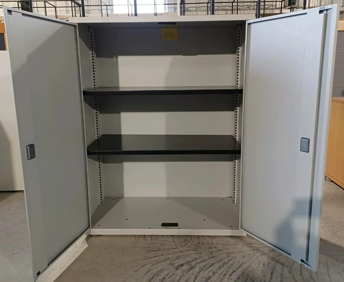 1.3m Steel Two Door Cabinet - Image 3