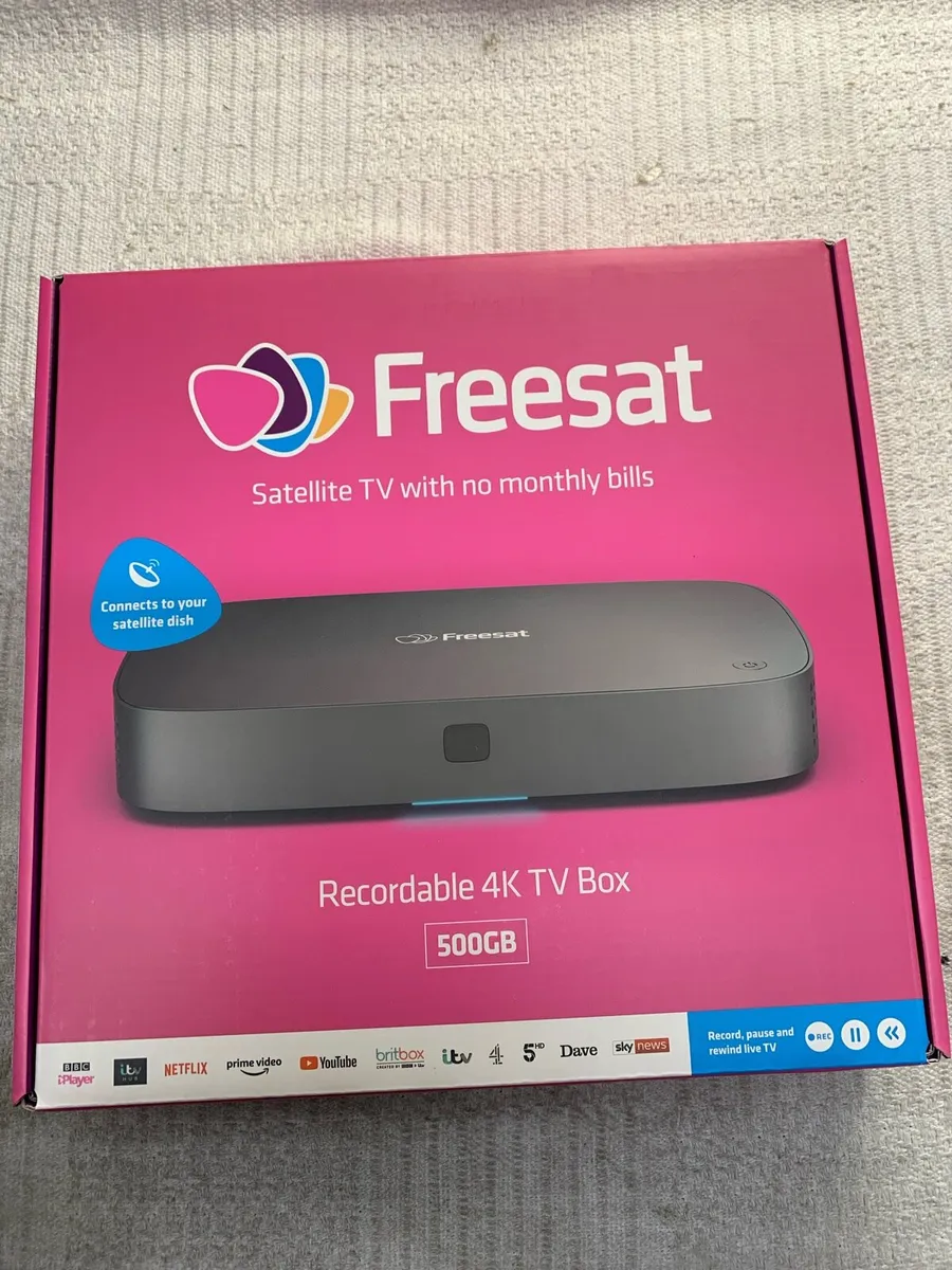 NEW Freesat 4K TV Recorder - 500GB - Image 1