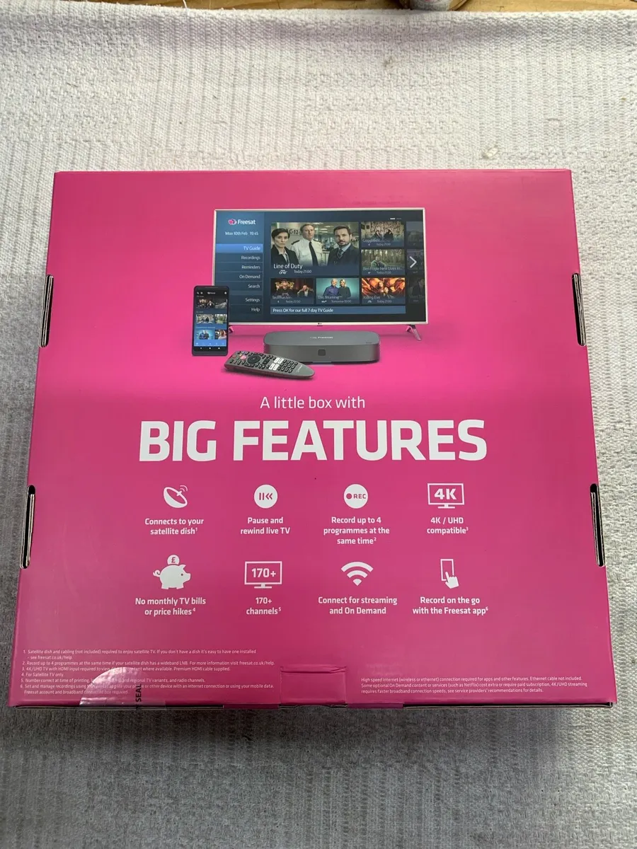 NEW Freesat 4K TV Recorder - 500GB - Image 2
