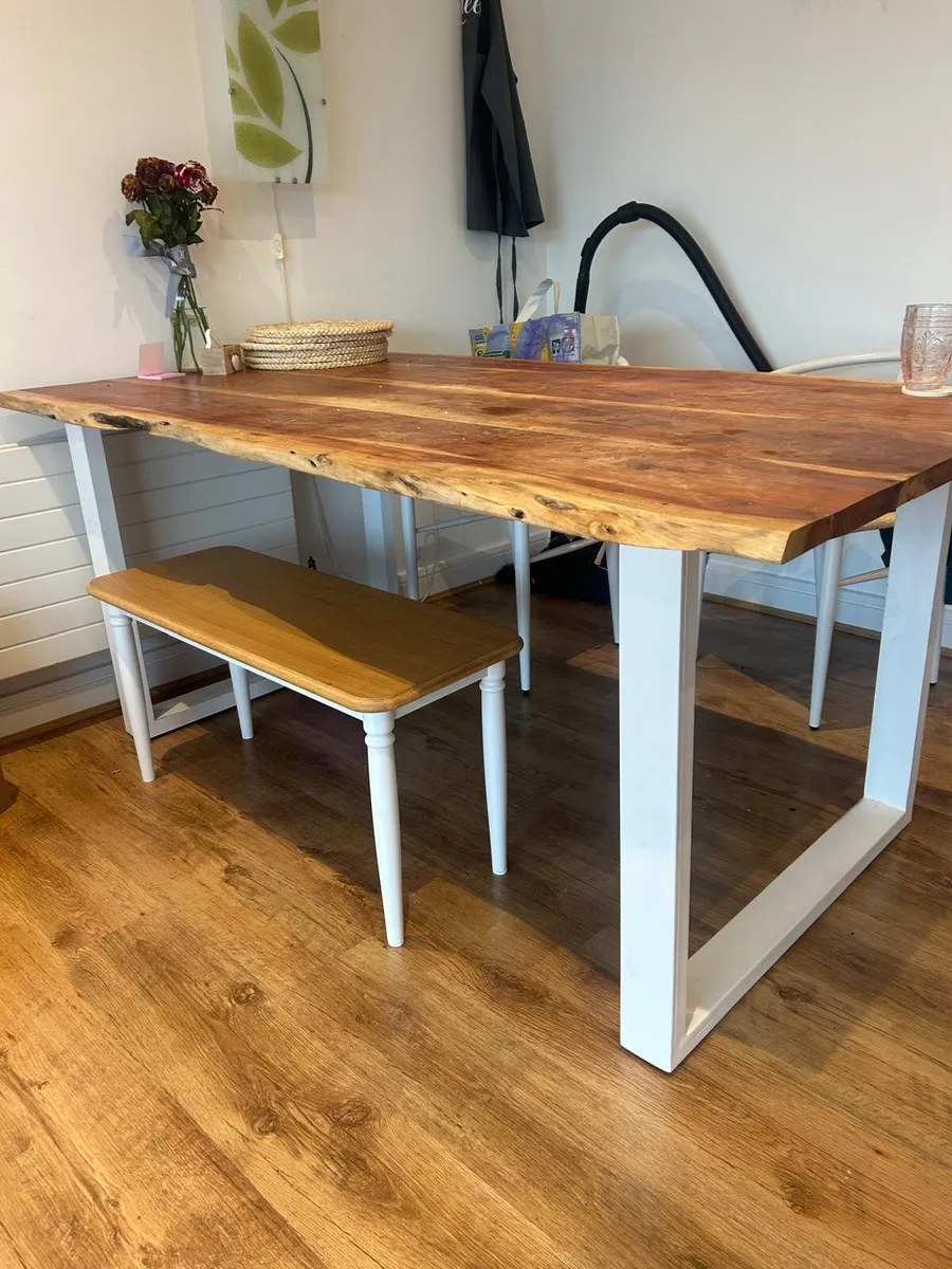 Large Rustic Rectangular Dining Table - Image 1