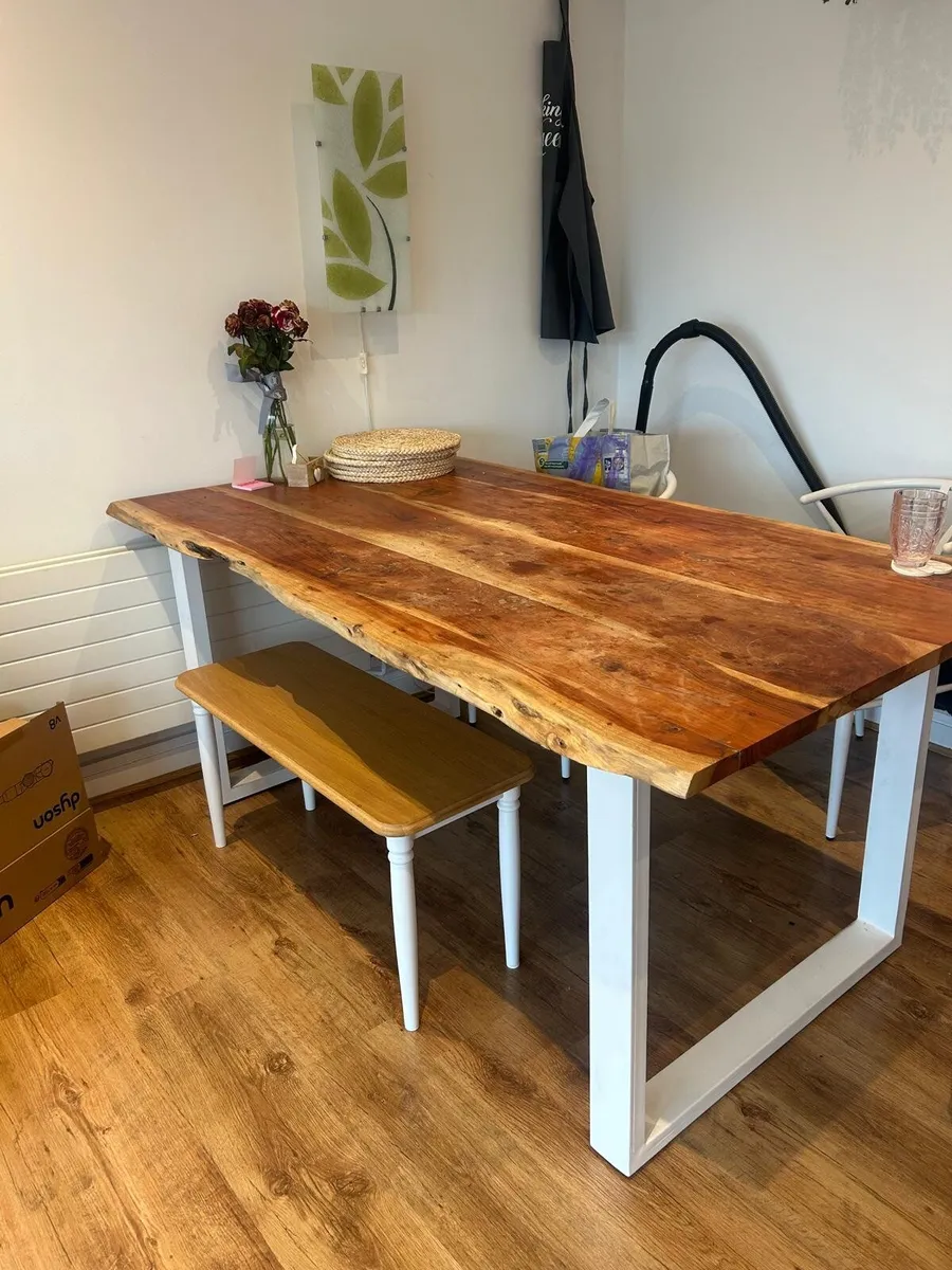 Large Rustic Rectangular Dining Table - Image 2