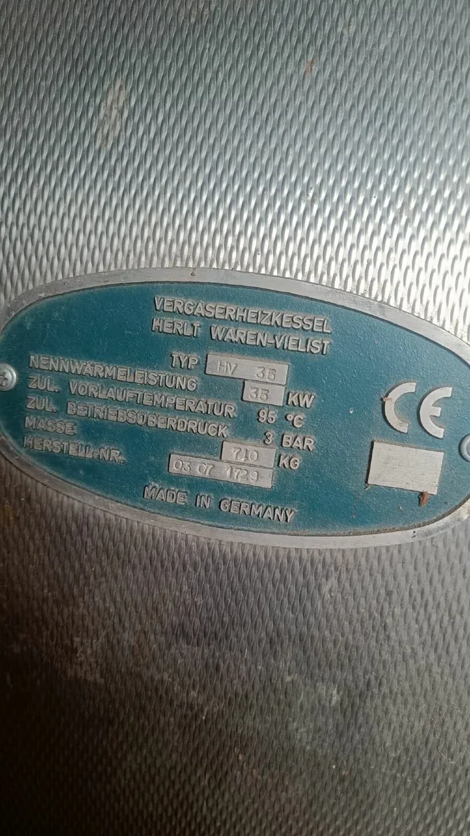 HERLT HV 35 Wood Gasification Boiler + 5000 L Tank - Image 3