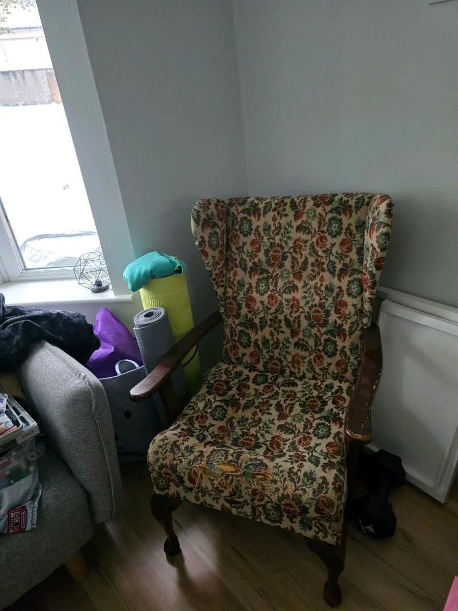 Vintage Wingback Chair - Image 2