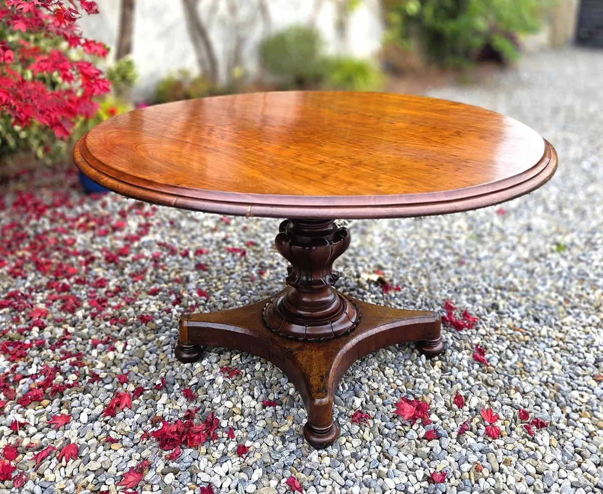 Victorian Round Breakfast Table- Circa 1860 - Image 1