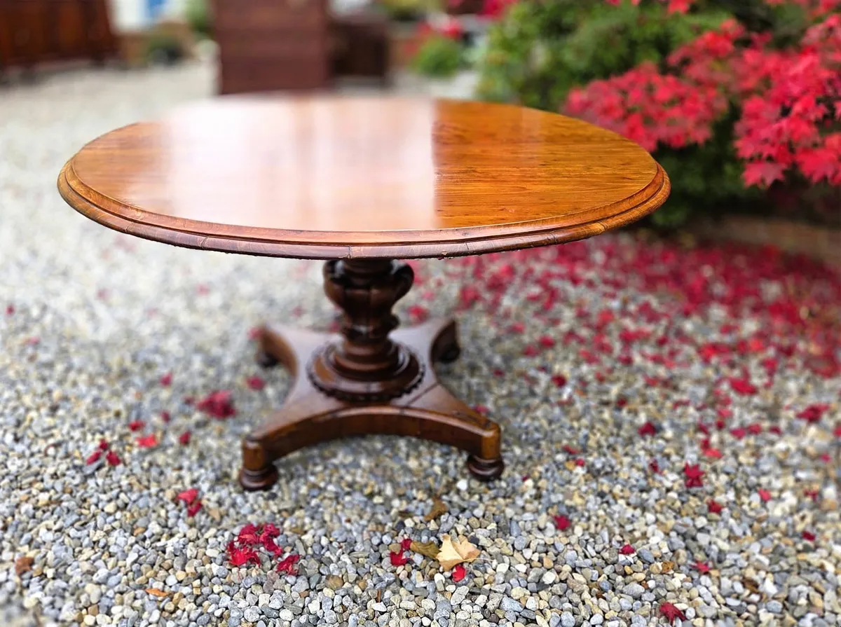 Victorian Round Breakfast Table- Circa 1860 - Image 3