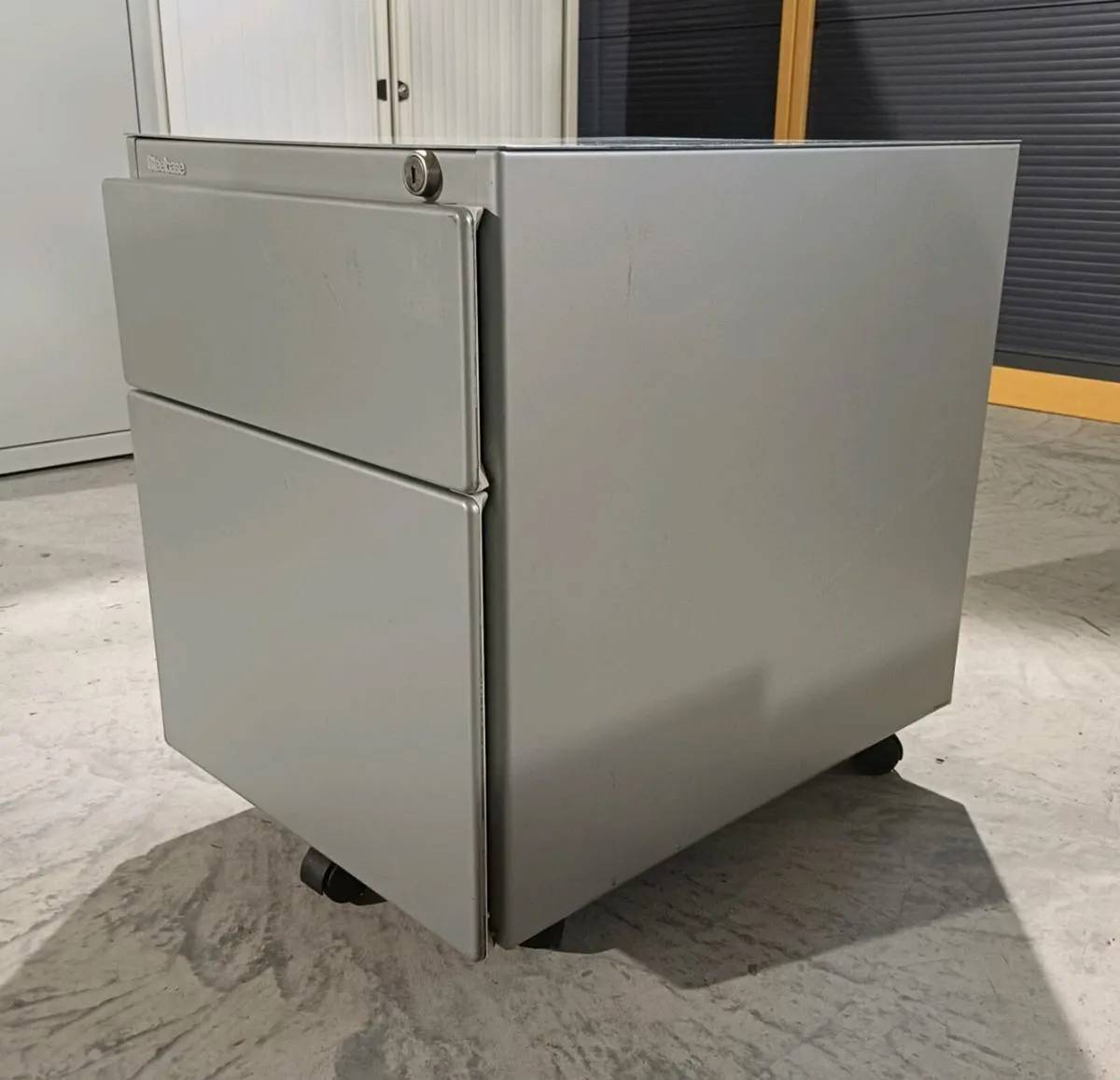 Steelcase Dark Grey Two Drawer Pedestal Locker - Image 2
