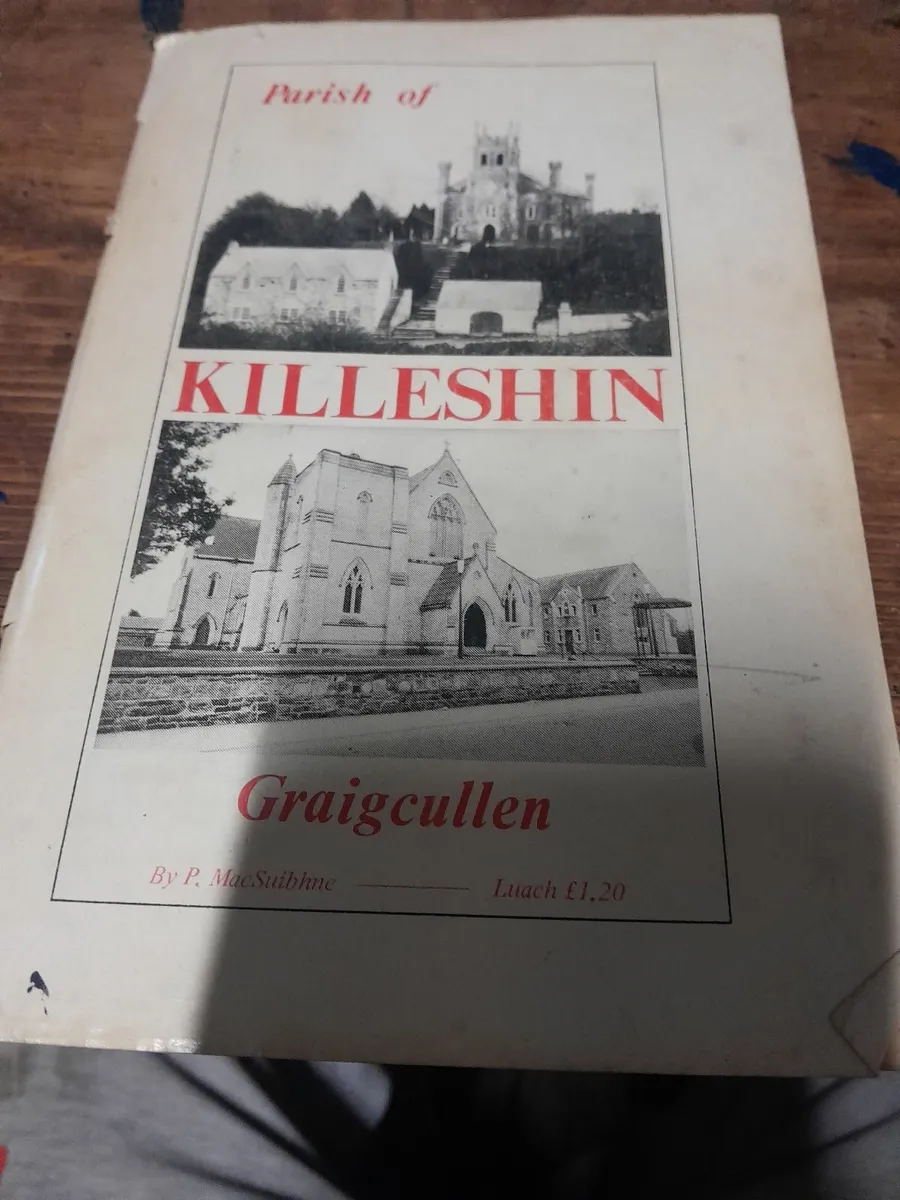 Vintage  book on the parish of  killeshin and grai - Image 1
