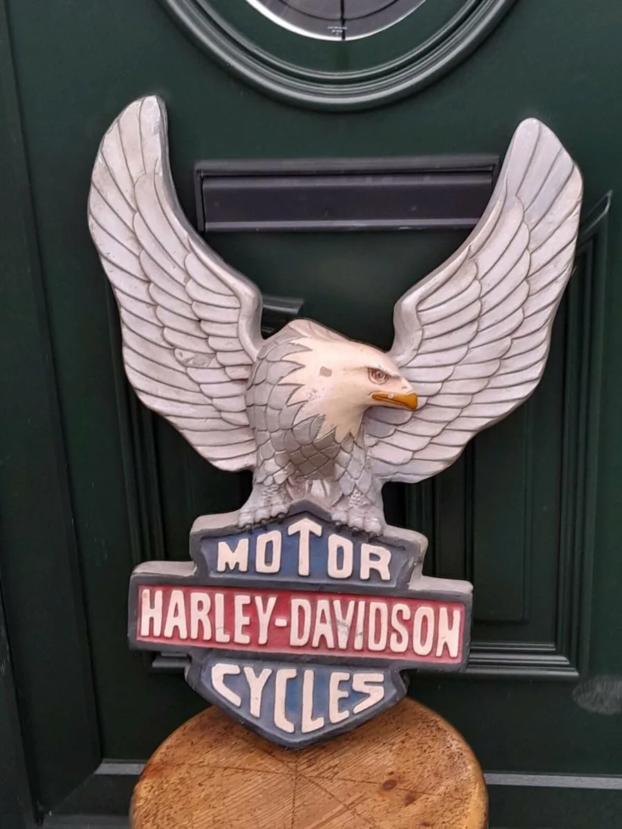 Vintage harley Davidson sign - Image 1
