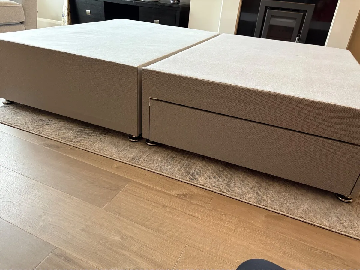 Double bed divan base and headboard - Image 2