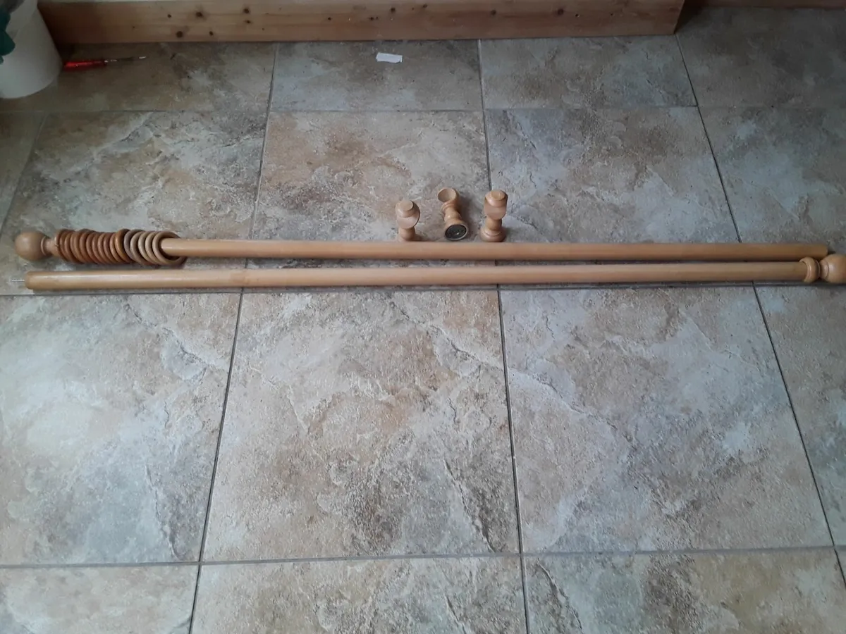 Solid wooden pole just over 10 foot - Image 3