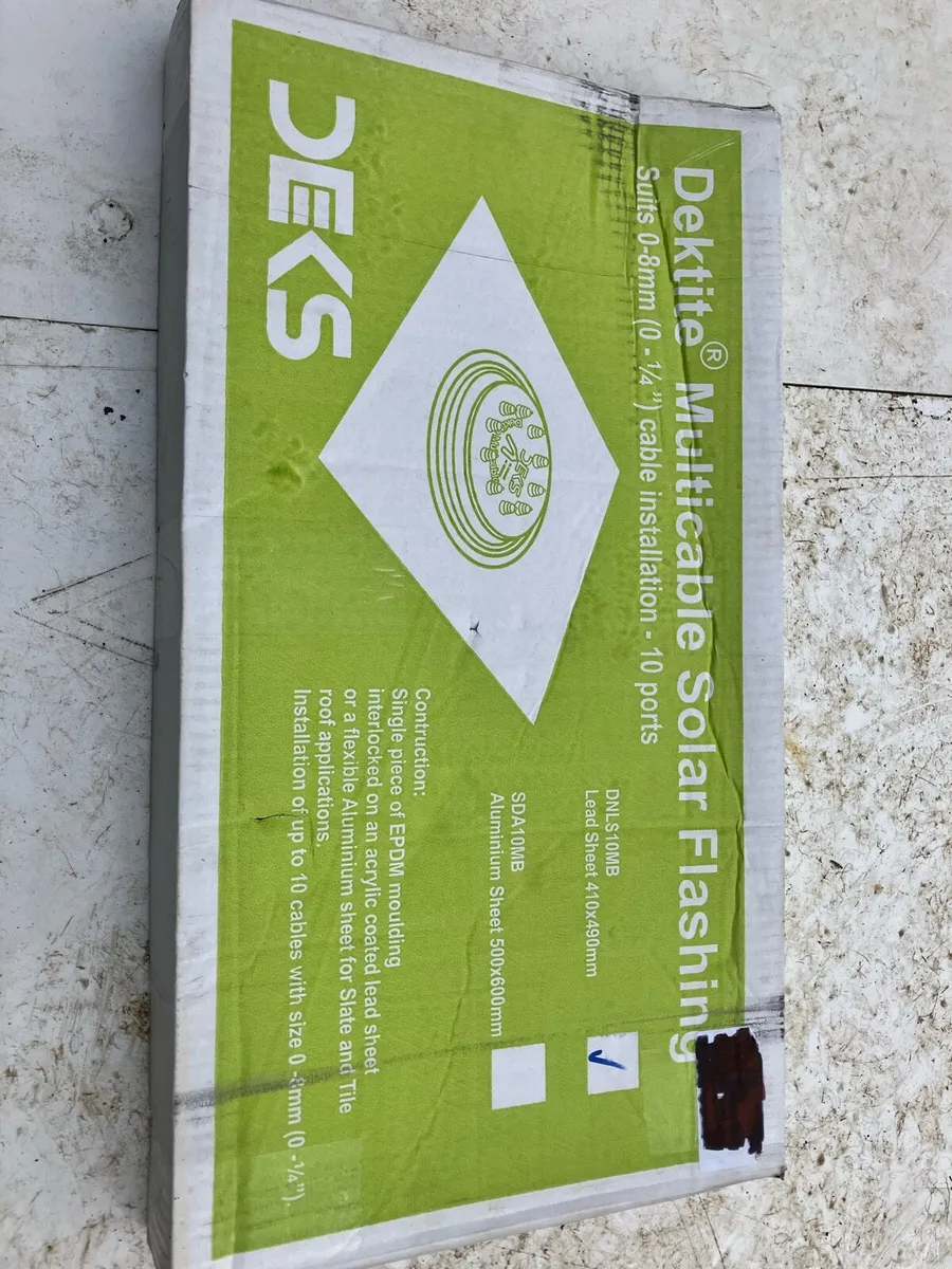 Dektite solar Flashing multicable Cable Entry