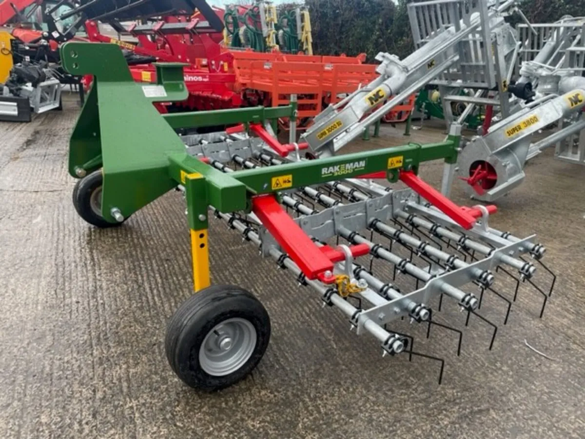 New 3 Metre Rakeman Grass Harrow - Shopsoiled - Image 1