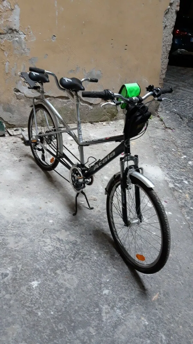 Compact Tandem bike - can fit a regular bike rack - Image 1