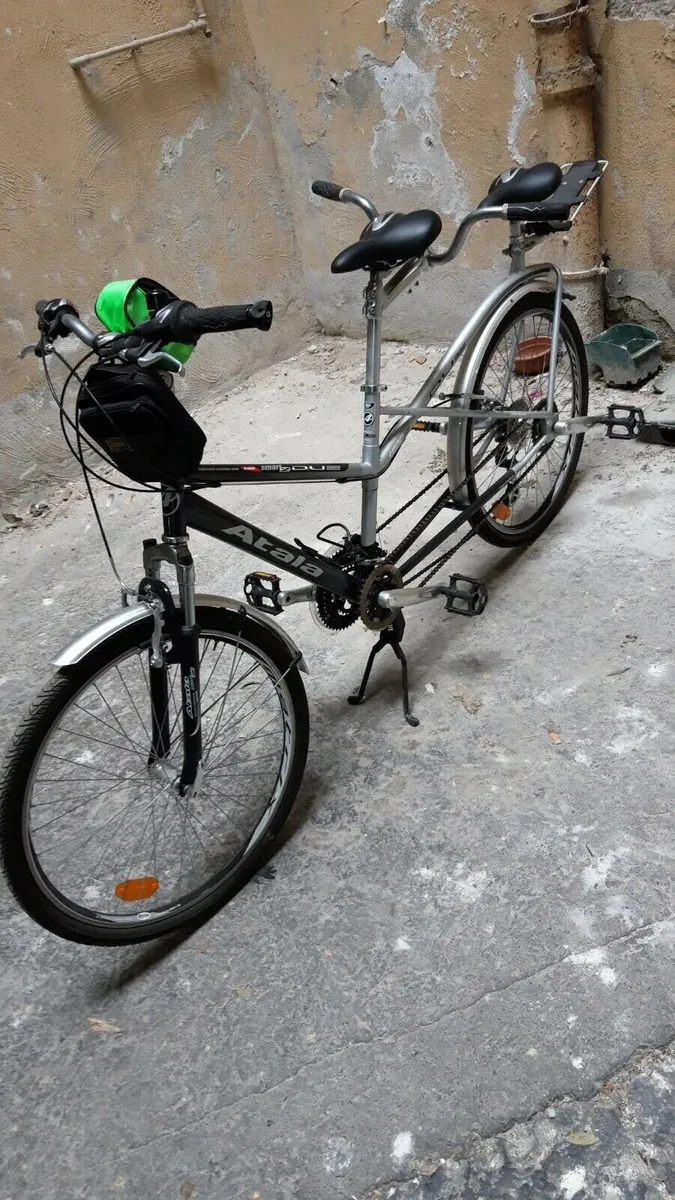 Compact Tandem bike - can fit a regular bike rack - Image 2