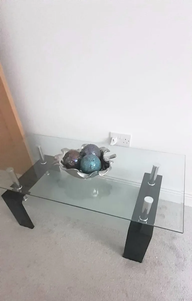 Glass Coffee Table (Excellent Condition) - Image 1