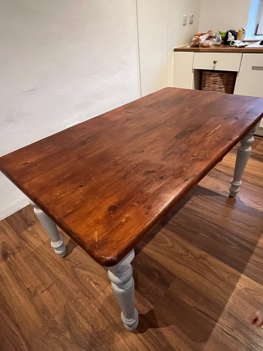 Farmhouse kitchen table - Image 4