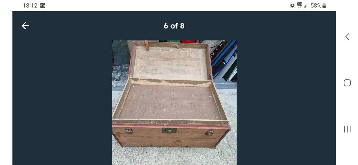 Vintage travel trunk case - Image 4