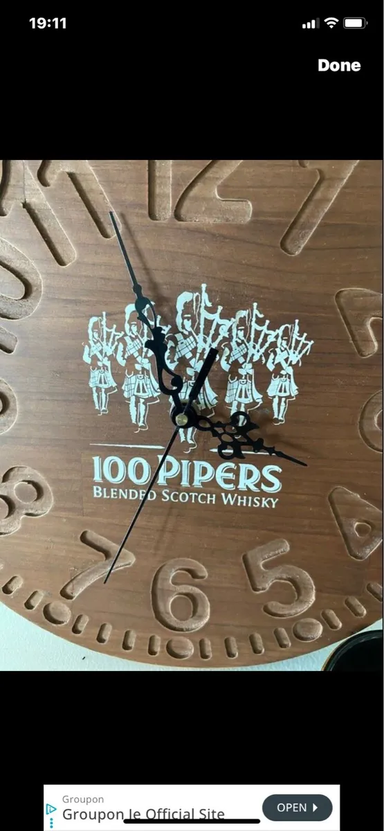 100 Pipers Clock & Dish - Image 2
