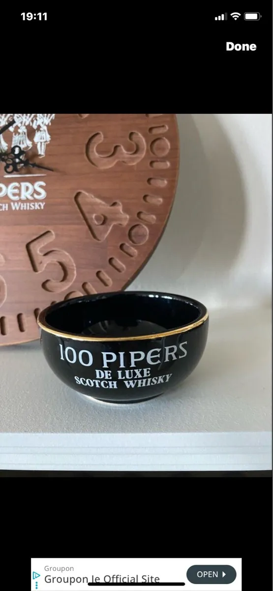 100 Pipers Clock & Dish - Image 3