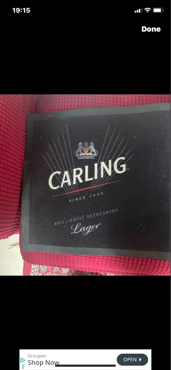 Large Carling Bar Runner / Drip Mat - Image 2