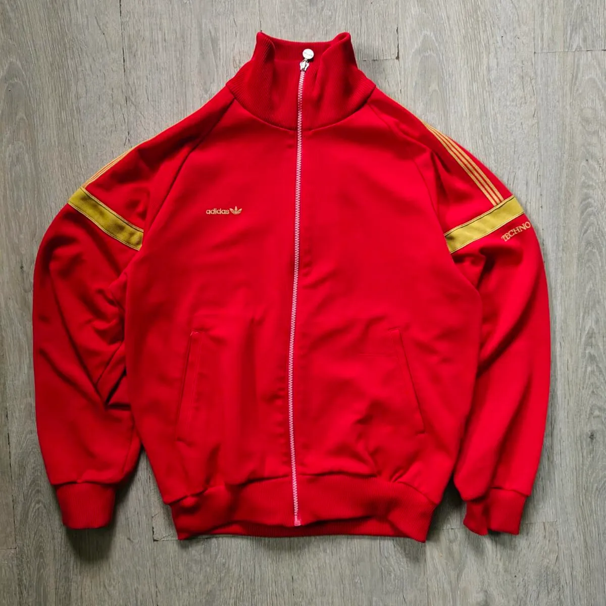 Vintage 80s Adidas zip top medium - Image 1