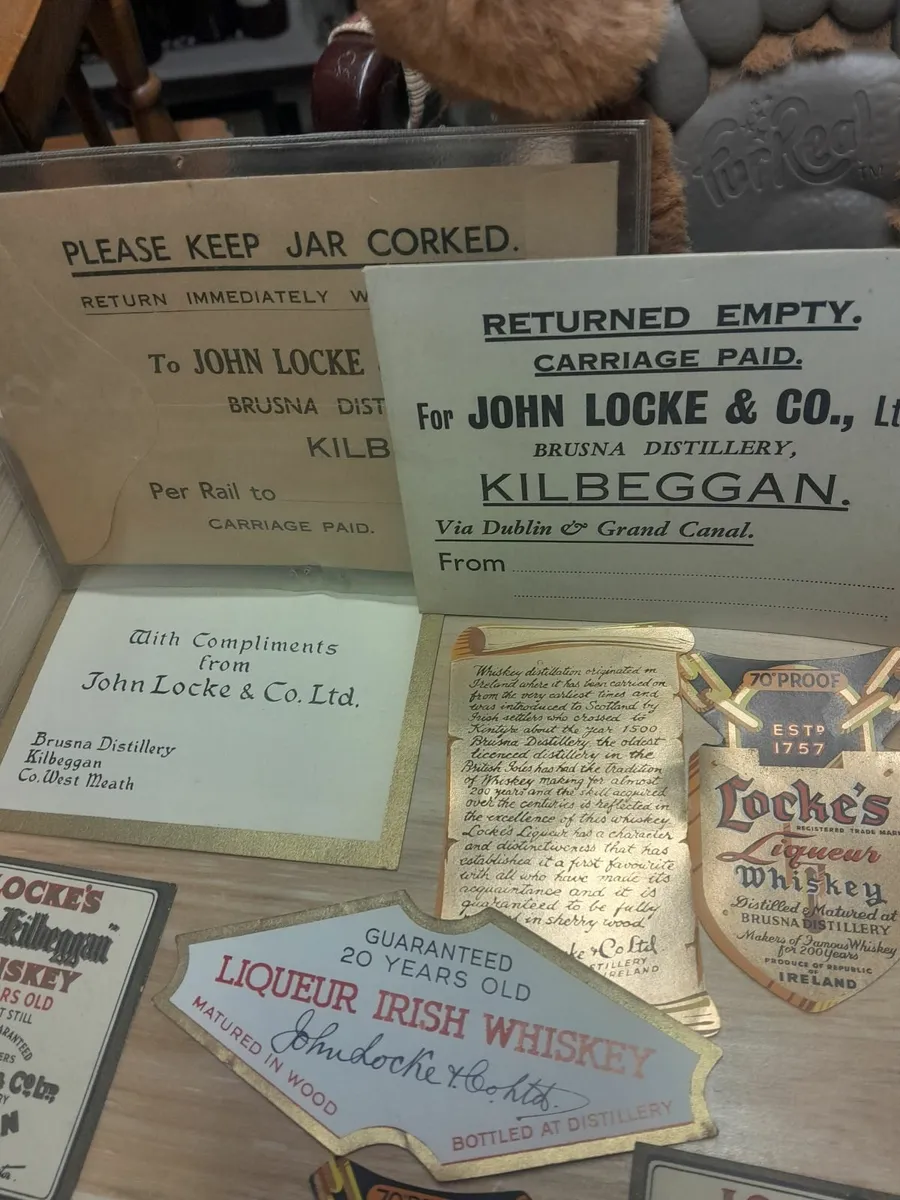 Ten pieces  of lockes distillery  memorabilia - Image 3