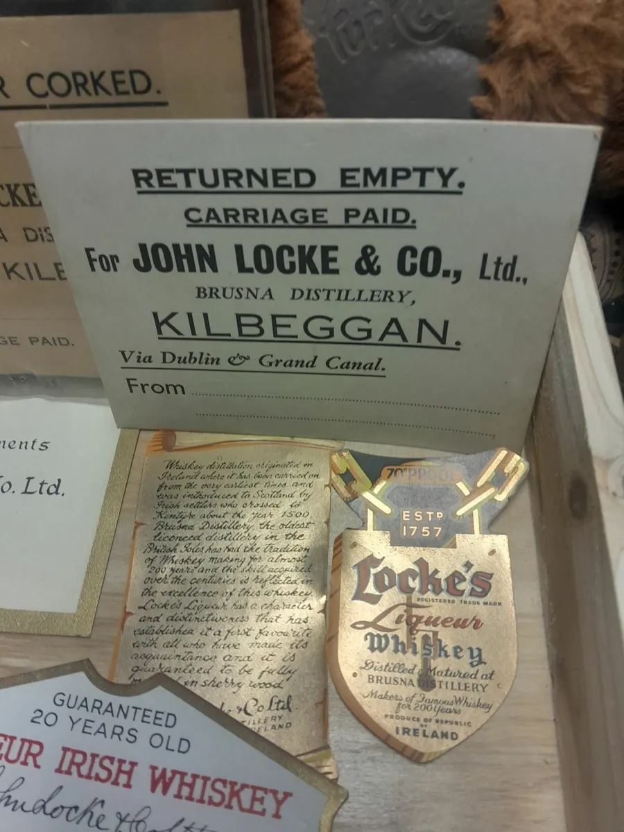 Ten pieces  of lockes distillery  memorabilia - Image 4