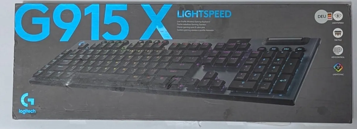 Logitech 915X LightSpeed Keyboard - Image 1