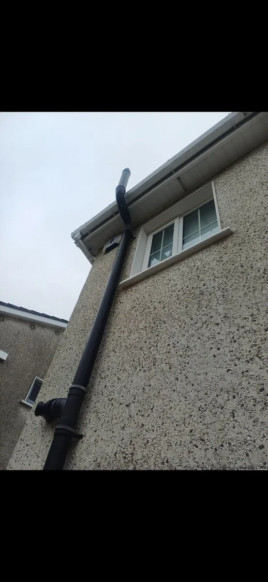White pvc gutters and down pipes - Image 2