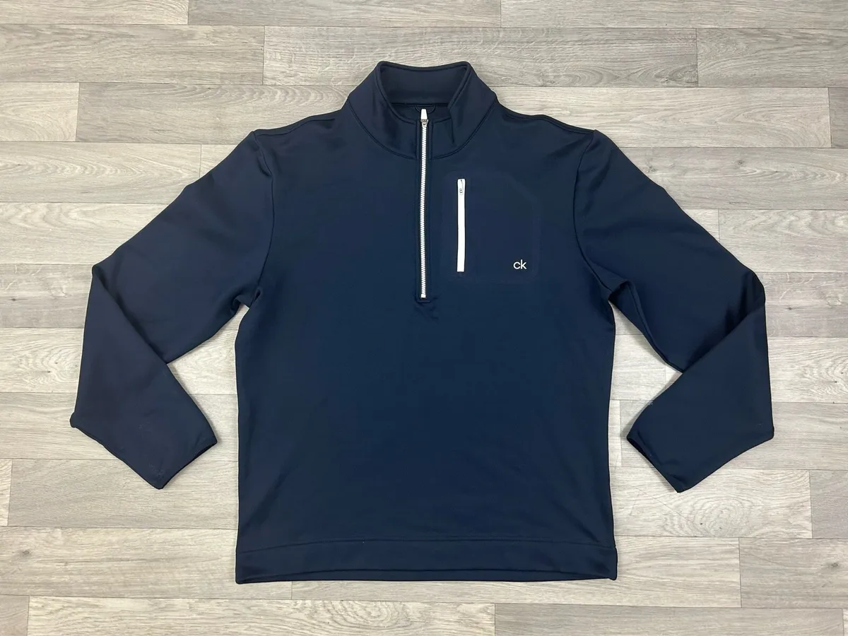 CK Calvin Klein Golf Half Zip Jumper Mens XL - Image 1